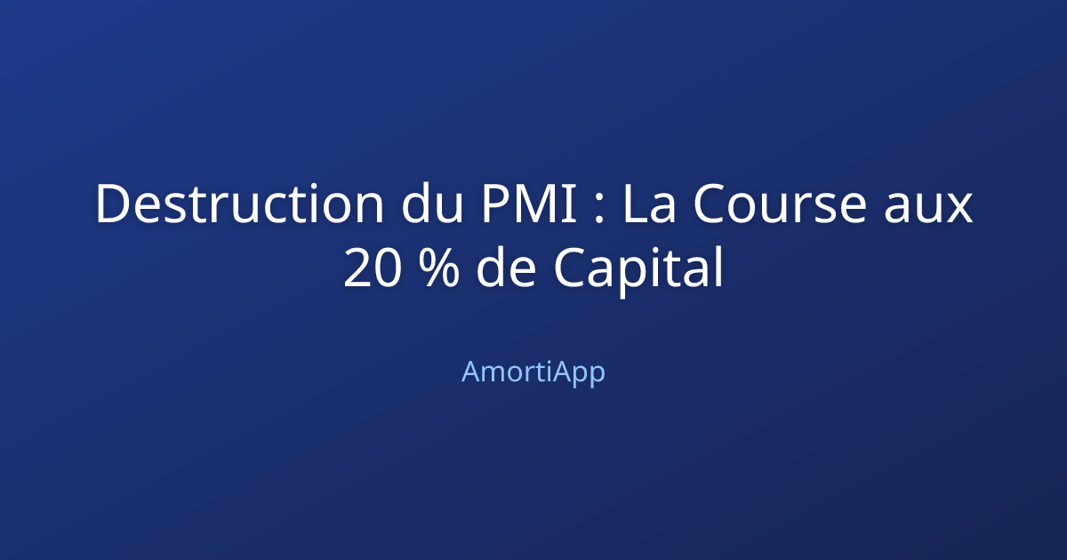 Destruction du PMI : La Course aux 20 % de Capital